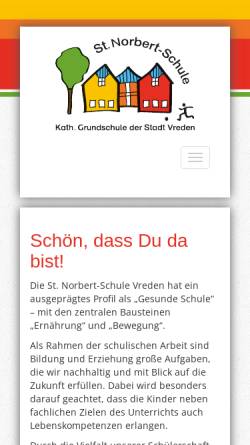 Vorschau der mobilen Webseite www.norbertschule.de, St. Norbert-Schule
