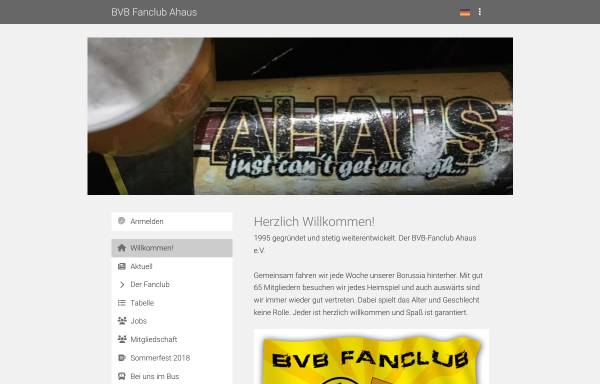 Vorschau von www.bvb-fanclub-ahaus.de, BVB Fanclub Ahaus e.V.