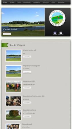 Vorschau der mobilen Webseite www.gc-aggertal.de, Golfparadies Naafs - Häuschen e.V.