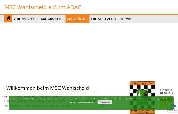 Vorschau von www.msc-wahlscheid.de, Motorsport Club Wahlscheid Wahlscheid e.V. im ADAC