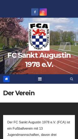 Vorschau der mobilen Webseite www.fc-sanktaugustin.de, FC Sankt Augustin 1978 e.V.