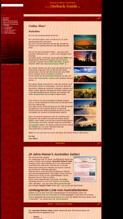 Vorschau der mobilen Webseite www.outback-guide.de, Outback-Guide