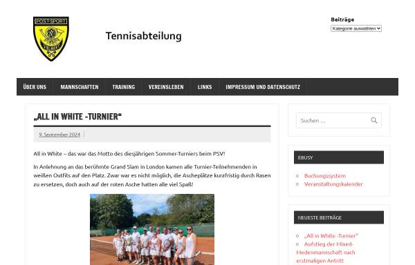 Vorschau von www.psv-tennis.de, PSV Velbert