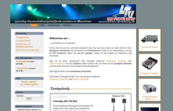 Vorschau von www.licht-ton-vermietung.de, Licht-Ton-Vermietung Tobias Alter