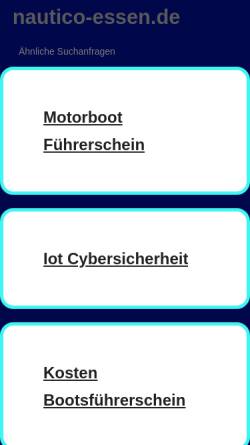 Vorschau der mobilen Webseite nautico-essen.de, Yachtschule Nautico
