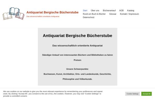 Vorschau von www.bergische-buecherstube.de, Bergische Bücherstube