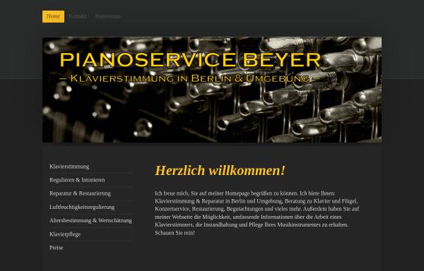 Vorschau von www.pianoservice-beyer.de, Piano Service Beyer