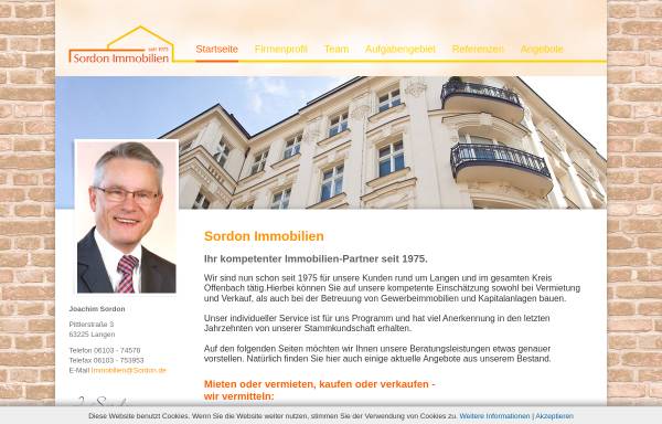 Vorschau von www.sordon.de, Sordon Immobilien