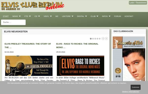 Vorschau von www.elvisclubberlin.de, Elvis-Club-Berlin