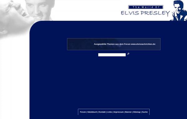 Vorschau von www.elvispresley-theking.de, The World of Elvis Presley