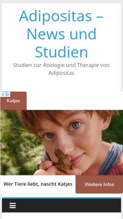 Vorschau der mobilen Webseite www.adipositas-online.de, Aktuelle Infos zu Adipositas