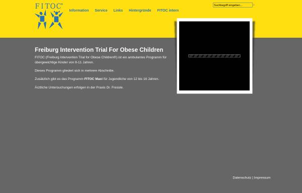 Vorschau von www.fitoc.de, Freiburg Intervention Trial for Obese Children (FITOC)