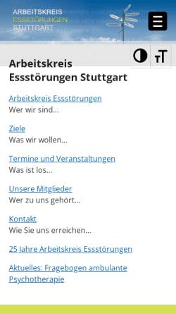 Vorschau der mobilen Webseite essstoerungen-stuttgart.de, ABAS Stuttgart