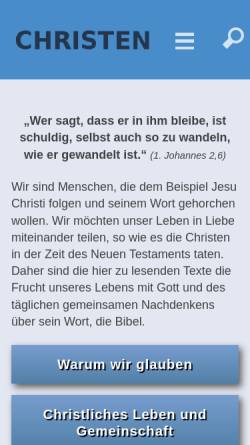 Vorschau der mobilen Webseite www.was-christen-glauben.info, Was Christen glauben