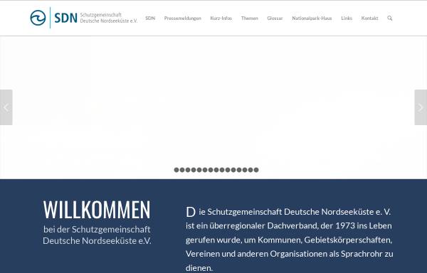 Vorschau von sdn-web.de, Schutzgemeinschaft Deutsche Nordseeküste
