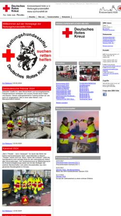 Vorschau der mobilen Webseite www.suchundhilf.de, DRK Rettungshundestaffel (Bereitschaft V)