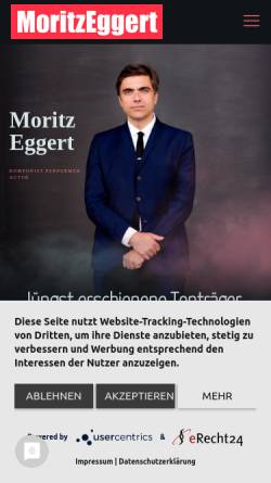 Vorschau der mobilen Webseite www.moritzeggert.de, Moritz Eggert