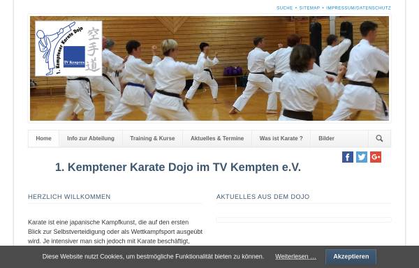 Vorschau von www.karate-kempten.de, 1.Kemptener Karate Dojo im TVK 1856 e.V.