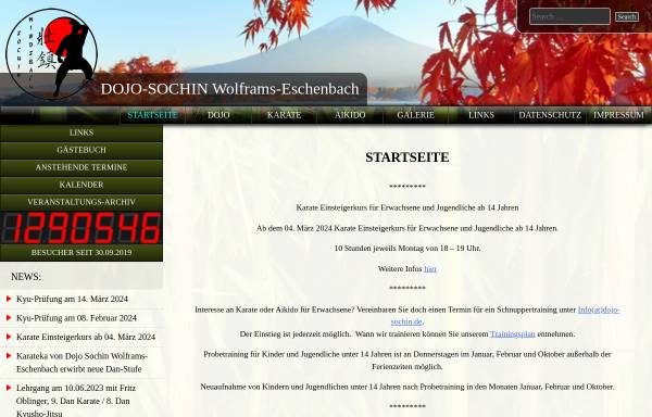 Vorschau von www.dojo-sochin.de, Dojo Sochin Wolframs-Eschenbach