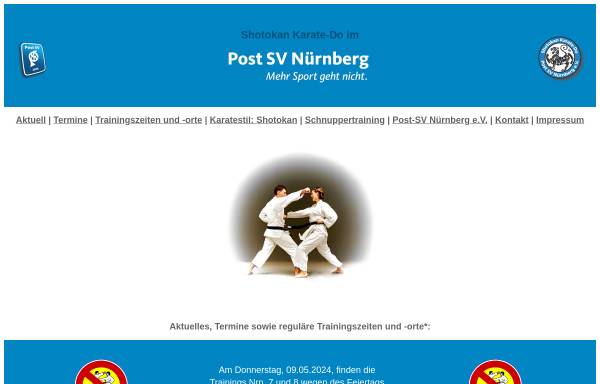 Vorschau von www.bothgroe.de, Post-SV Nürnberg e.V. Abteilung Karate