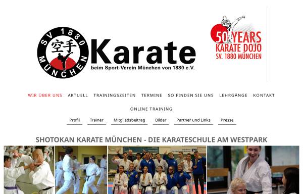 Vorschau von www.karate-sv1880.de, SV München von 1880 e.V. Abteilung Karate