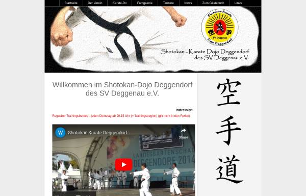 Vorschau von www.shotokan-deggendorf.de, Shotokan Karate Dojo Deggendorf