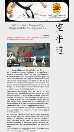 Vorschau der mobilen Webseite www.shotokan-deggendorf.de, Shotokan Karate Dojo Deggendorf