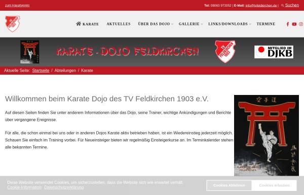 Vorschau von www.karate-feldkirchen.de, T.V. Feldkirchen Abteilung Karate