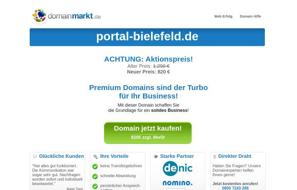 Vorschau von www.portal-bielefeld.de, Bielefelder Firmenportal