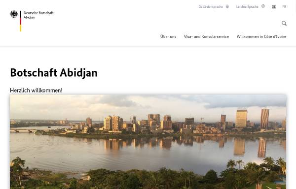 Vorschau von abidjan.diplo.de, Deutsche Botschaft Abidjan