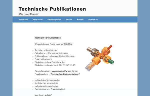 Vorschau von www.team-bauer.de, TP Technische Publikationen Michael Bauer