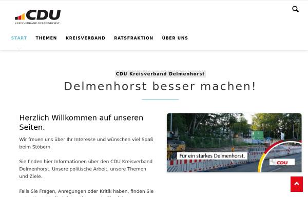 Vorschau von www.cdu-delmenhorst.de, CDU Kreisverband Delmenhorst