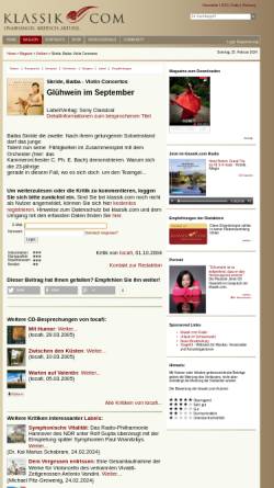 Vorschau der mobilen Webseite magazin.klassik.com, Glühwein im September