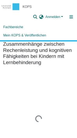 Vorschau der mobilen Webseite kops.uni-konstanz.de, Daiber, Anette