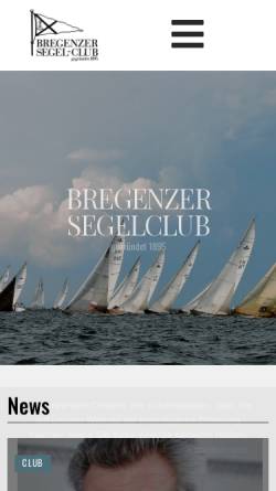 Vorschau der mobilen Webseite www.bsc.or.at, Bregenzer Segelclub