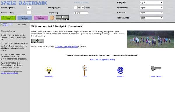 Vorschau von www.spieledatenbank.de, Spieledatenbank