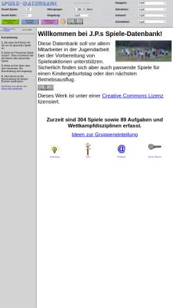 Vorschau der mobilen Webseite www.spieledatenbank.de, Spieledatenbank