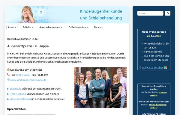Vorschau von www.schielen.de, Happe, Dr. med. Wilhelm