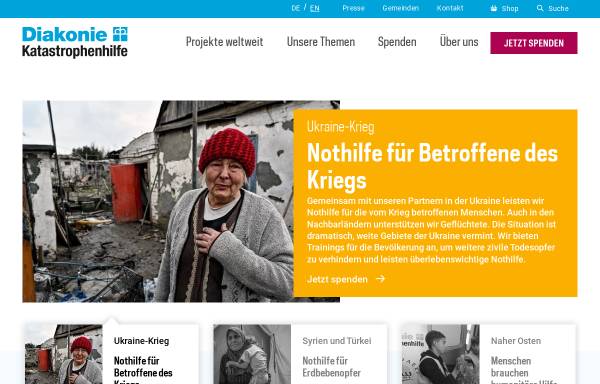 Vorschau von www.diakonie-katastrophenhilfe.de, Diakonie Katastrophenhilfe