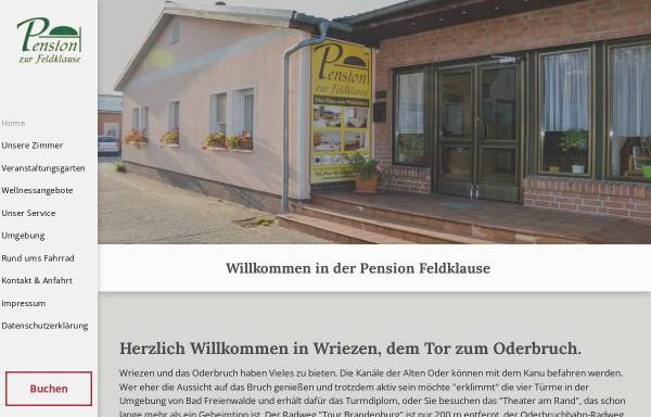 Vorschau von www.pension-feldklause.de, Pension zur Feldklause