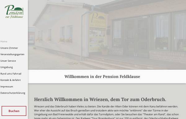 Vorschau von www.pension-feldklause.de, Pension zur Feldklause