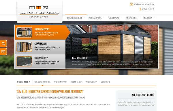 Vorschau von www.carport-schmiede.de, Carport-Schmiede GmbH & Co. KG