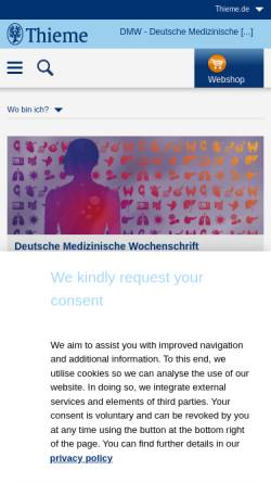 Vorschau der mobilen Webseite www.thieme.de, Schutz vor enteropathogenen Keimen?