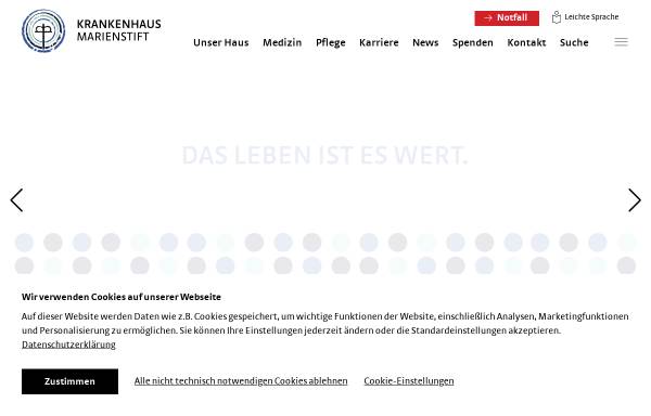 Vorschau von www.marienstift-braunschweig.de, Ev.-luth. Diakonissenanstalt Marienstift