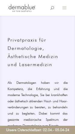 Vorschau der mobilen Webseite www.hautaerzte-in-berlin.de, Dr. med. Schröder und Dr. med. Waibel