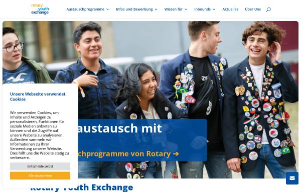 Vorschau von www.rotary-jugenddienst.de, Rotary Jugenddienst
