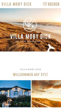Vorschau der mobilen Webseite www.moby-dick-wenningstedt.de, Villa Moby Dick