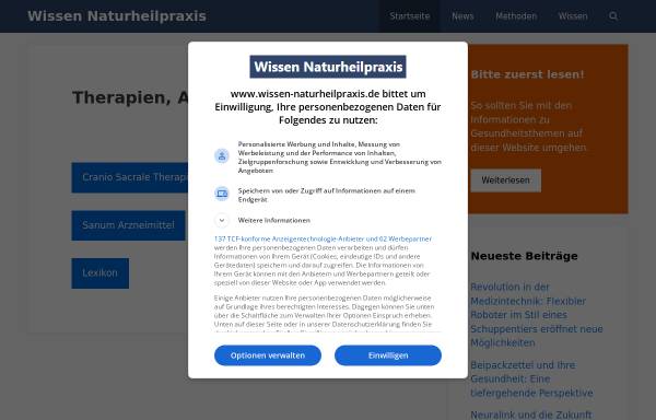Vorschau von www.carsten-feller-naturheilpraxis.de, Praxis für angewandte Kinesiologie