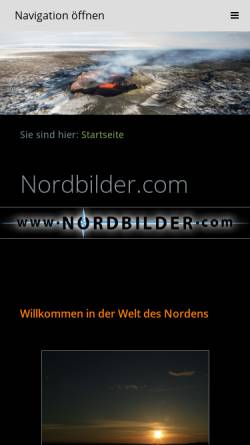 Vorschau der mobilen Webseite www.nordbilder.com, Nordbilder