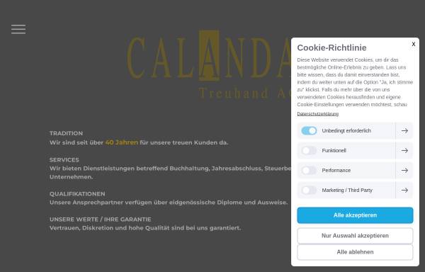 Vorschau von www.calandatreuhand.ch, Calanda Treuhand AG